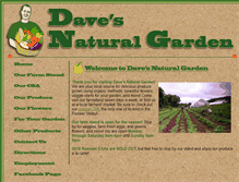 Tablet Screenshot of davesnaturalgarden.com